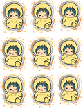 Duck Onesie Chibi Sticker