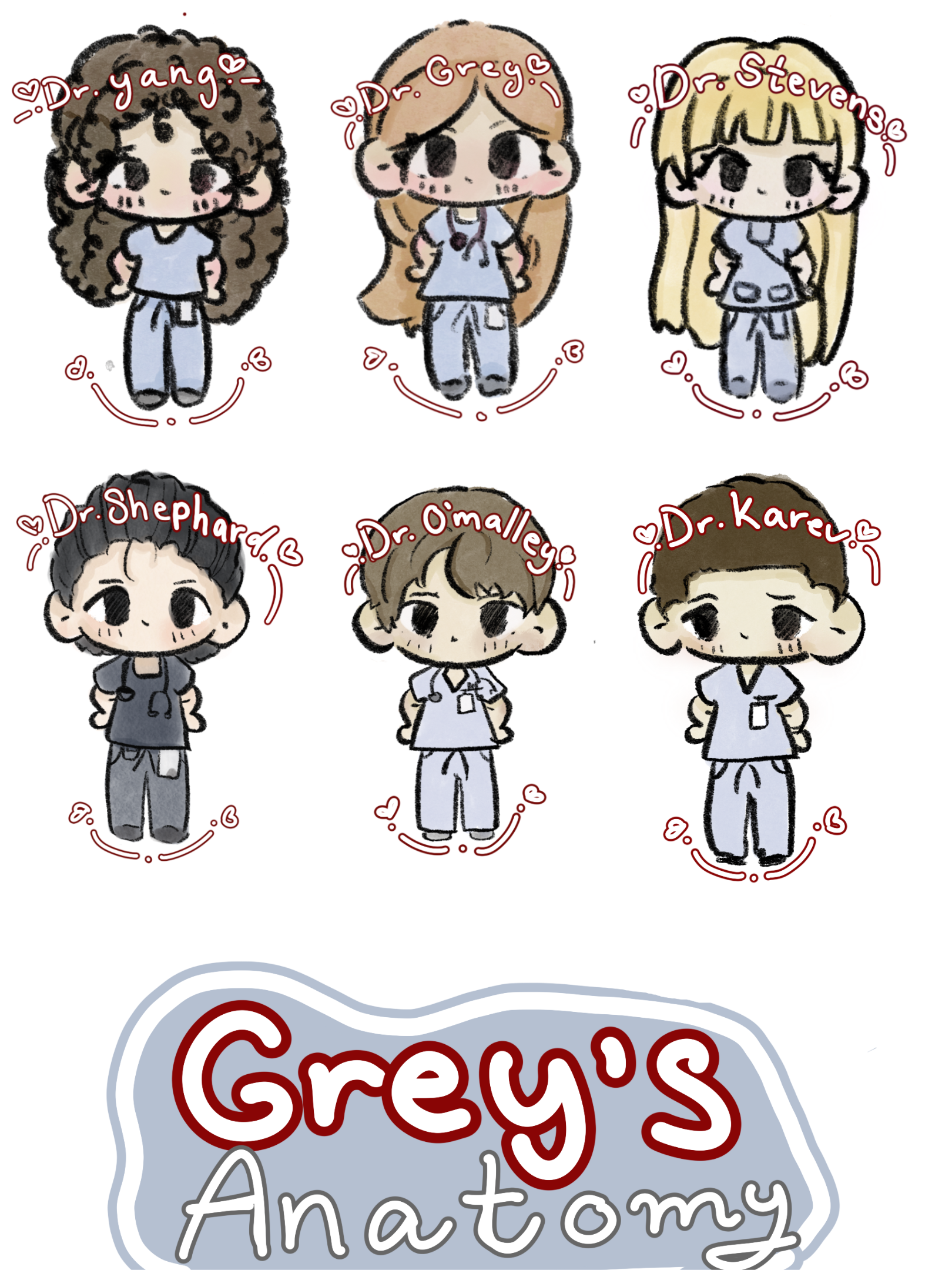 Grey’s Anatomy stickers